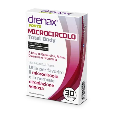 DRENAX FORTE MICROCIRCOLO TOTAL BODY 30 COMPRESSE DRENAX FORTE MICROCIRCOLO TOTAL BODY 30 COMPRESSE