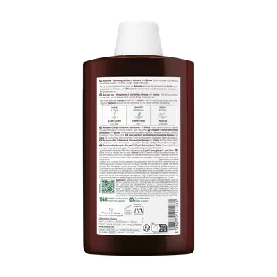 Klorane Shampoo Fortificante & Stimolante alla Chinina 400ml  Klorane Shampoo Fortificante & Stimolante alla Chinina 400ml