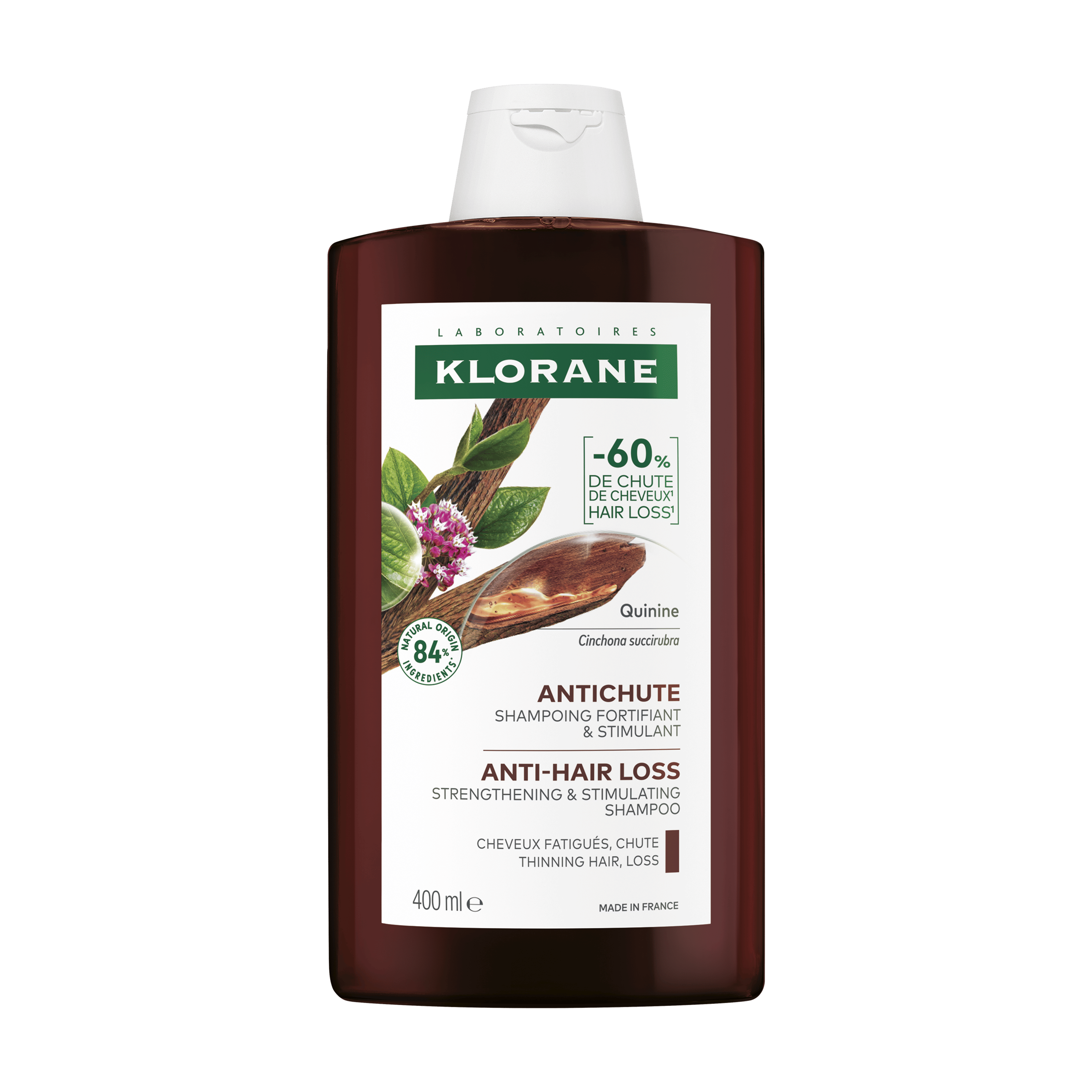 KLORANE SHAMPOO CHININA-STELLA ALPINA BIO 400 ML