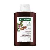 Klorane Shampoo Fortificante & Stimolante alla Chinina 200ml, Anti-caduta, stimola la crescita dei capelli indeboliti