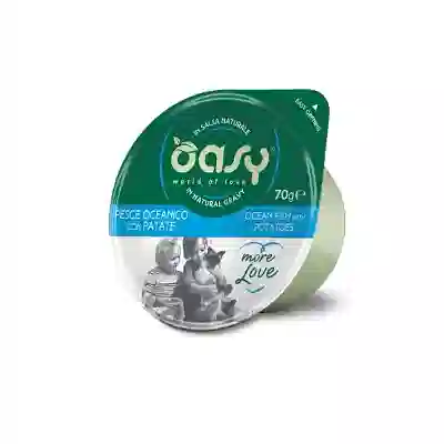 OASY WET CAT MORE LOVE PESCE OCEANICO CON PATATE 70 G