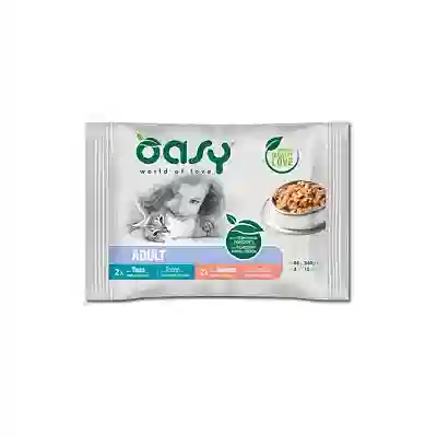 OASY WET CAT BOCCONCONCINI MULTIPACK ADULT FISH SELECTION 4X85 G