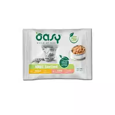 OASY WET CAT BOCCONCONCINI MULTIPACK ADULT STERILIZED SELECTION 4X85 G