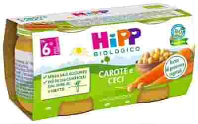 HIPP BIO OMOGENEIZZATO CAROTE/CECI 2X80 G