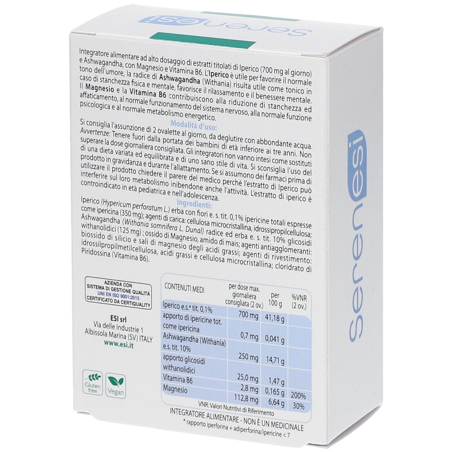 ESI SERENESI FORTE 60 OVALETTE SENZA GLUTINE