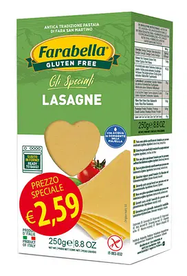 FARABELLA LASAGNA PROMO 250 G X 6 PEZZI FARABELLA LASAGNA PROMO 250 G X 6 PEZZI