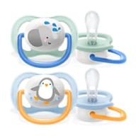 AVENT ULTRA AIR ANIMALS SUCCHIETTO ELEFANT/PENGUIN MASCHIO 0-6 MESI 2 PEZZI