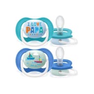 AVENT ULTRA AIR SUCCHIETTO PAPA/BOAT MASCHIO 6-18 MESI 2 PEZZI
