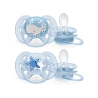 AVENT ULTRA SOFT SUCCHIETTO WHALE/STAR MASCHIO 6-18 MESI OLD SCF222/22 2 PEZZI