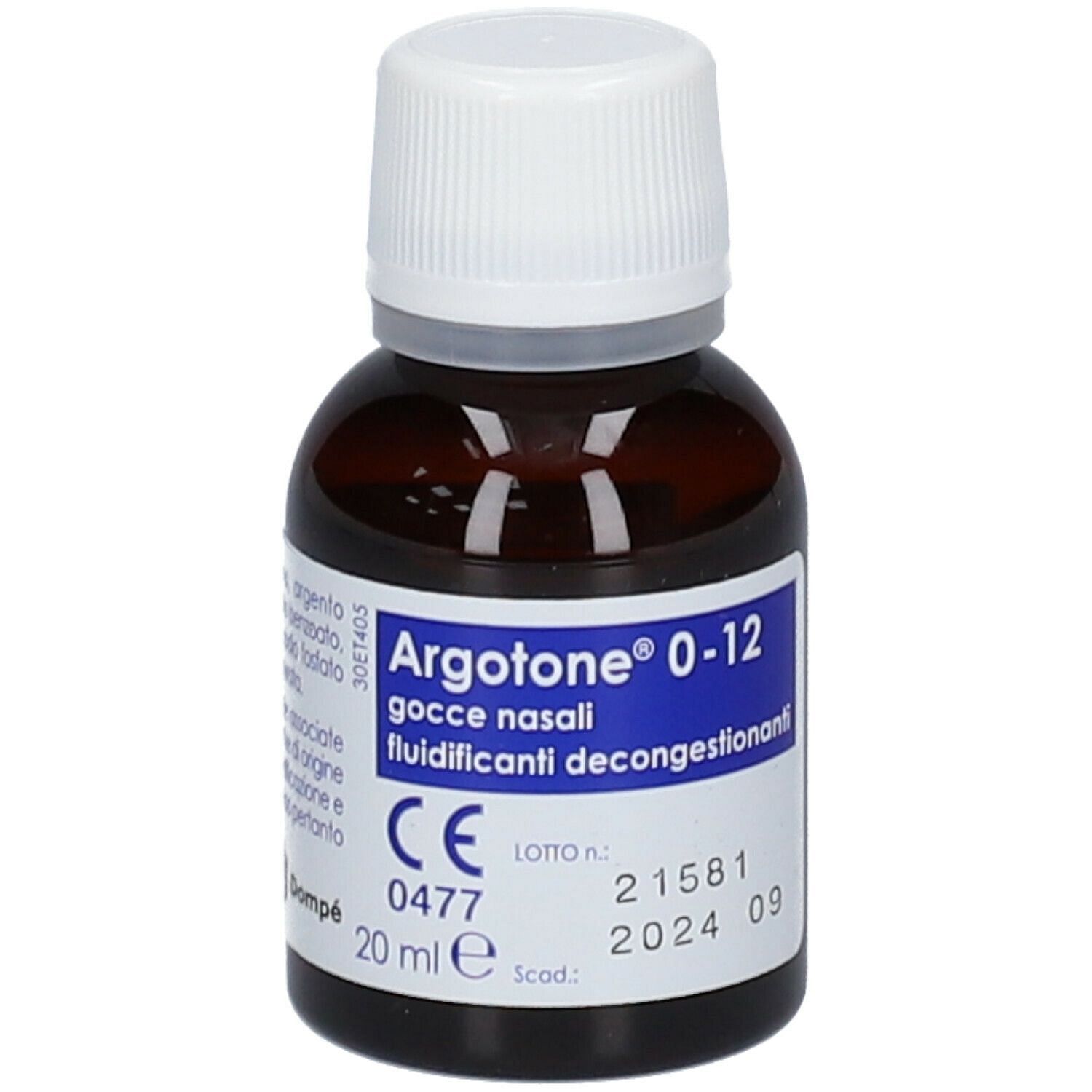 Argotone 0 12 Gocce Nasali 20 Ml