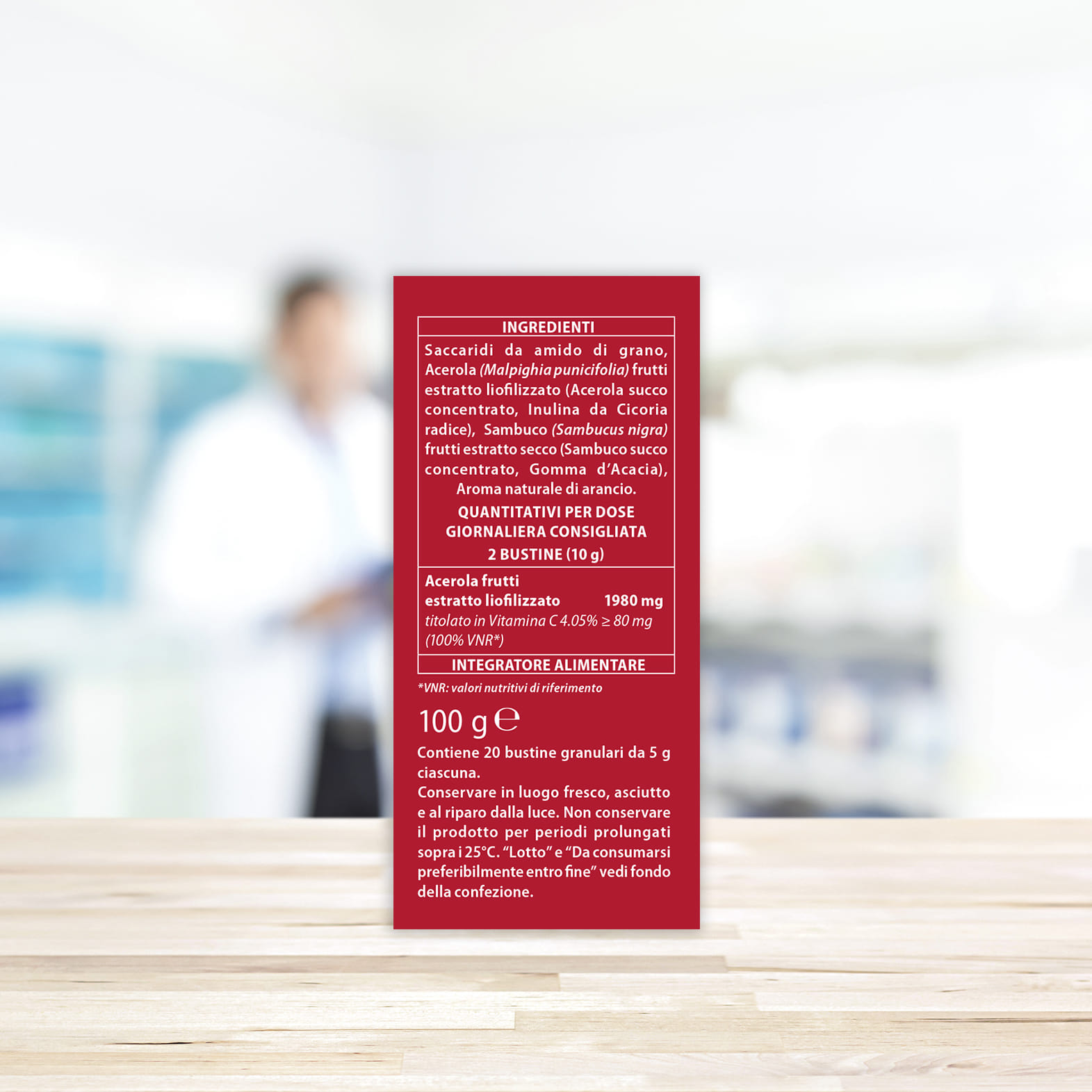 VITAMIN C NATURCOMPLEX 20 BUSTINE