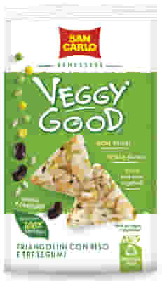 SAN CARLO VEGGY GOOD TRIANGOLINI RISO E 3 LEGUMI 65 G