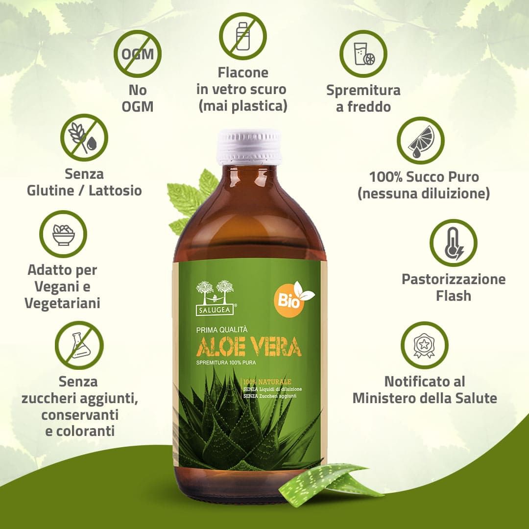 SALUGEA SUCCO ALOE VERA BIO 500 ML
