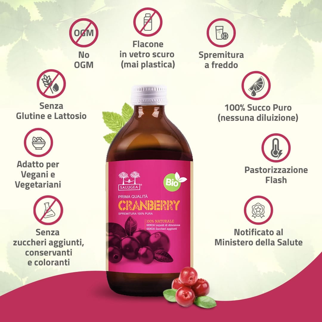 SALUGEA SUCCO CRANBERRY BIO 500 ML