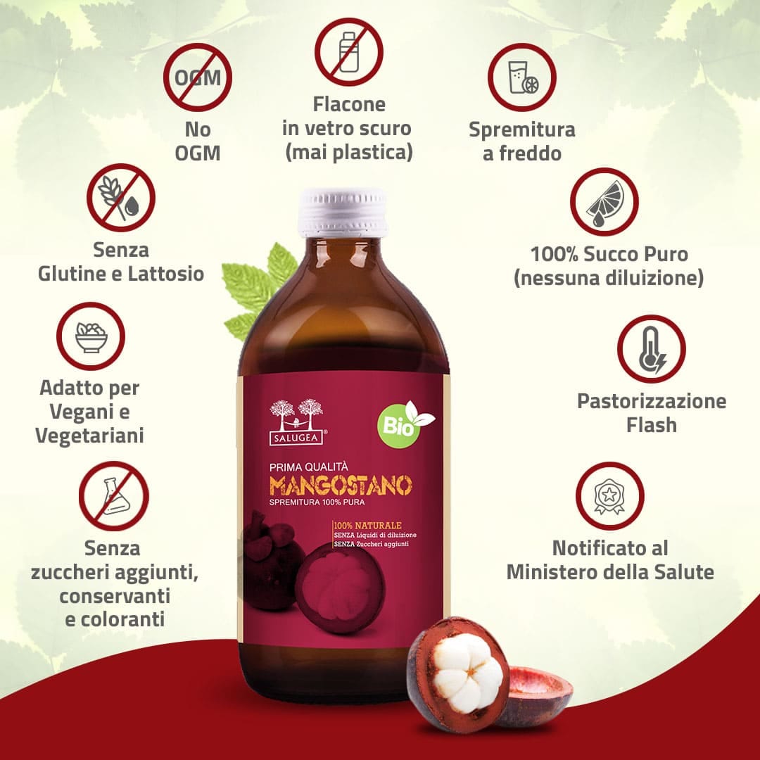 SALUGEA SUCCO MANGOSTANO BIO 500 ML