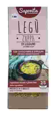 LEGU' ZUPPA SAPORITA BIO DI LEGUMI ITALIANI CON CAVOO NERO E SPIRULINA 90 G LEGU' ZUPPA SAPORITA BIO DI LEGUMI ITALIANI CON CAVOO NERO E SPIRULINA 90 G