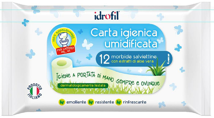 Carta Igienica Biodegradabile 12 Pezzi