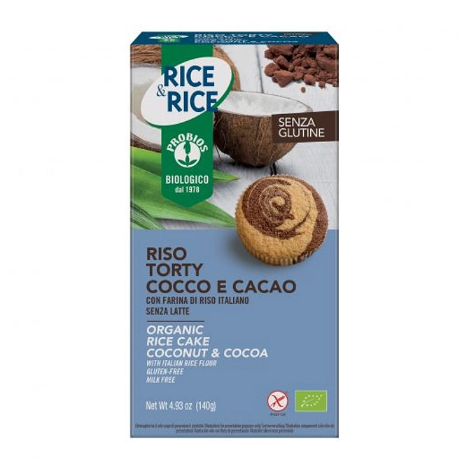 Probios Riso Torty Cocco Cacao 140 G