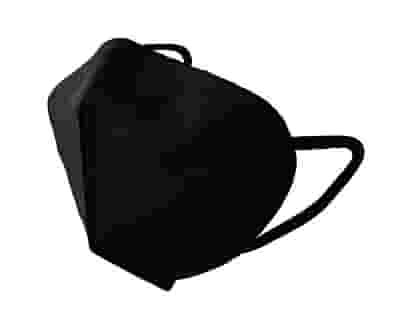MASCHERINA FFP2 NON RIUTILIZZABILE SMALL NERA ELASTICIZZATA 5 PEZZI