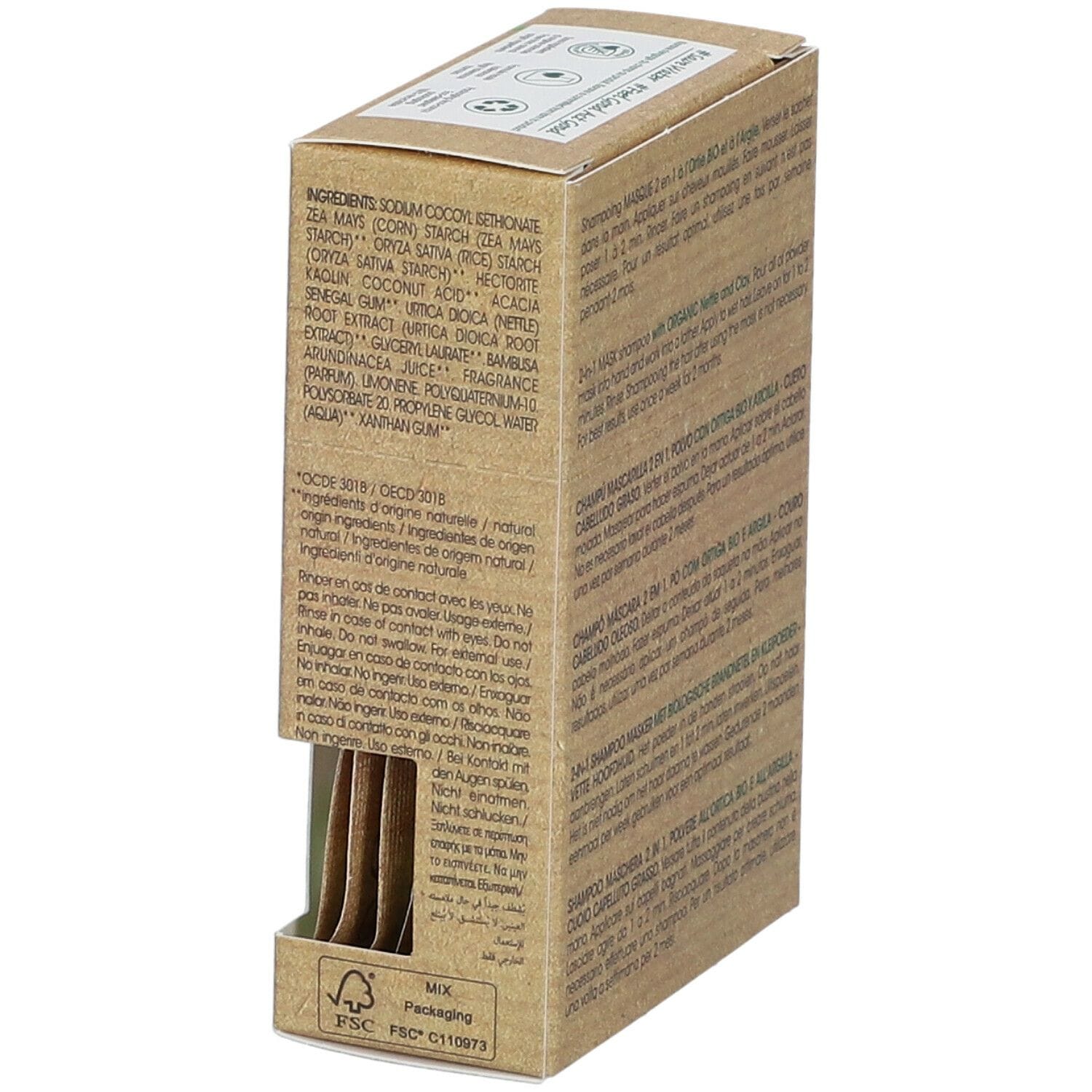 KLORANE SHAMPOO MASCHERA LAVANTE POLVERE ORTICA 8 BUSTINE 3 G