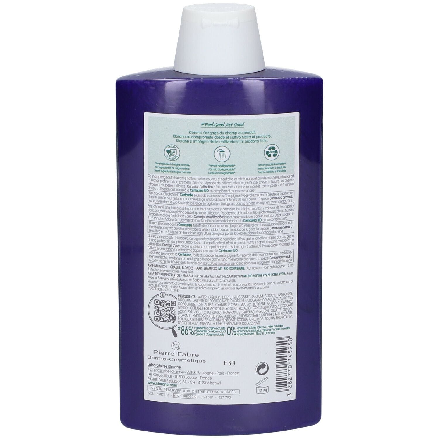 KLORANE SHAMPOO CENTAUREA 400 ML