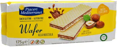 PIACERI MEDITERRANEI WAFER NOCCIOLA 45 G PIACERI MEDITERRANEI WAFER NOCCIOLA 45 G