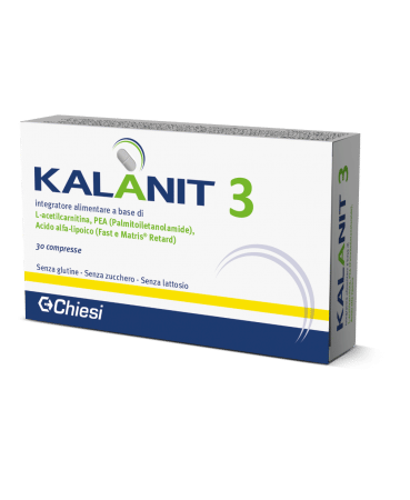 KALANIT 3 30 COMPRESSE DA 1475 MG SENZA GLUTINE, SENZA LATTOSIO, SENZA ZUCCHERI