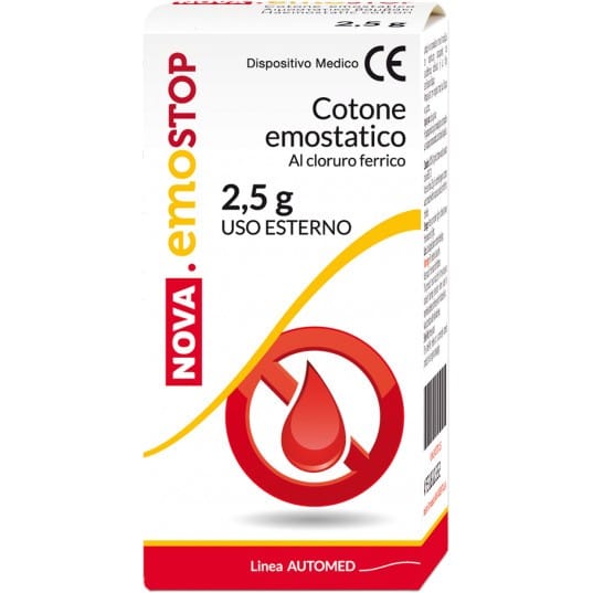 COTONE EMOSTATICO NOVA EMOSTOP CON FAC E ALLUME DI ROCCA 2,5 G