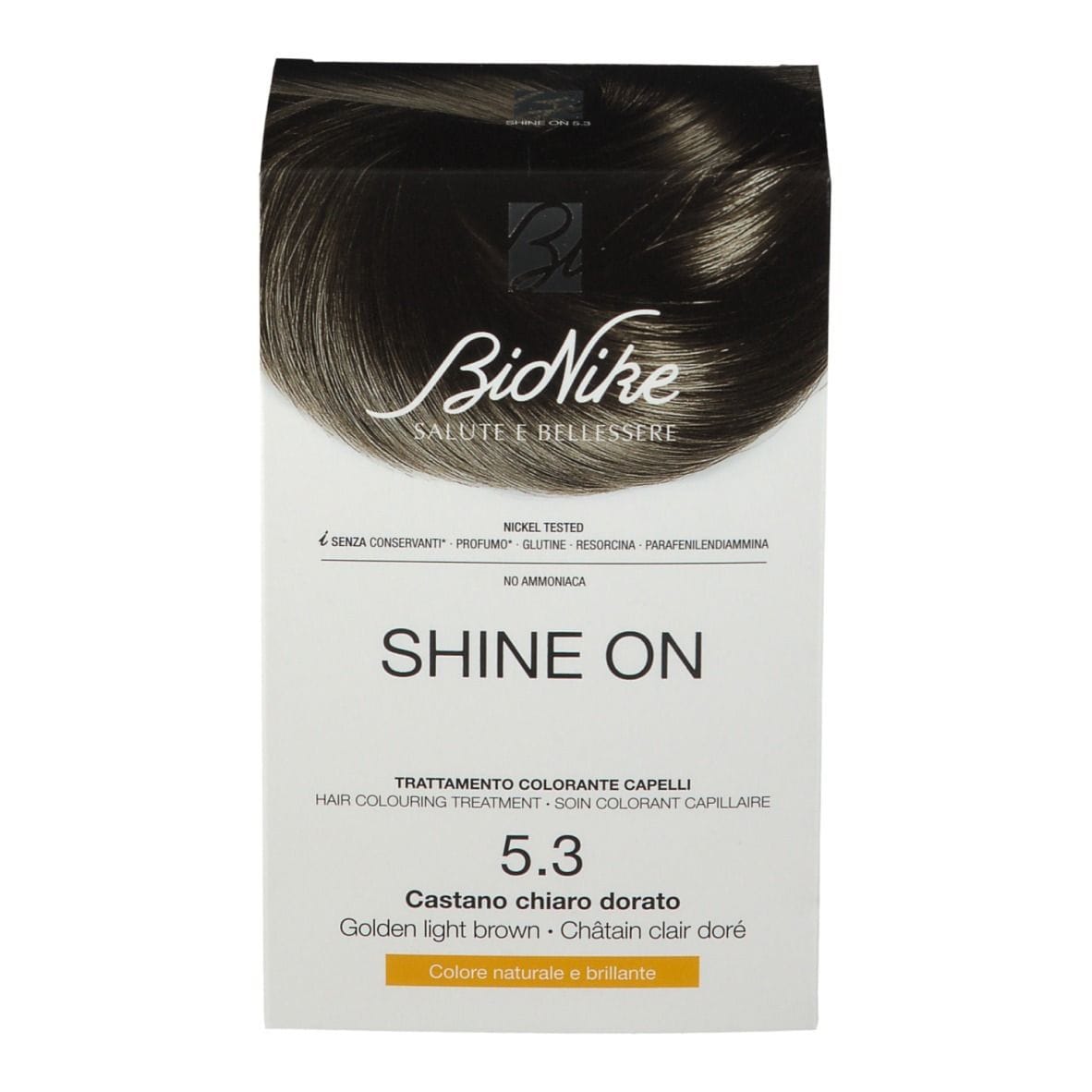 SHINE ON CASTANO CHIARO DORATO 5,3 FLACONE 75 ML + TUBO 50 ML