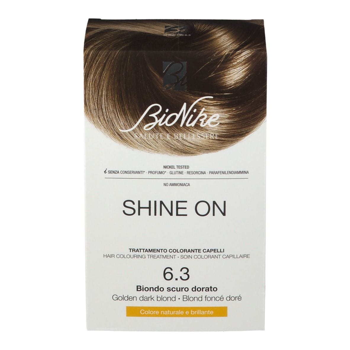 SHINE ON BIONDO SCURO DORATO 6,3 FLACONE 75 ML + TUBO 50 ML
