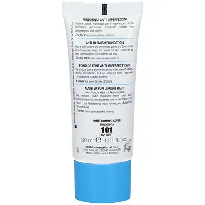 AKNET COMFORT COVER FONDOTINTA 101 30 ML AKNET COMFORT COVER FONDOTINTA 101 30 ML