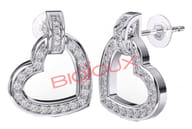 BJT224 ORECCHINI MONTEC HEART STAINLESS STEEL