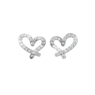 BJT225 ORECCHINI FUNNY HEART STAINLESS STEEL