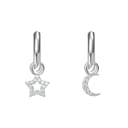 BJT228 ORECCHINI STAR&MOON STAINLESS STEEL