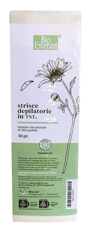 BIO ESSENZE STRISCE DEPILATORIE IN TNT 50 PEZZI