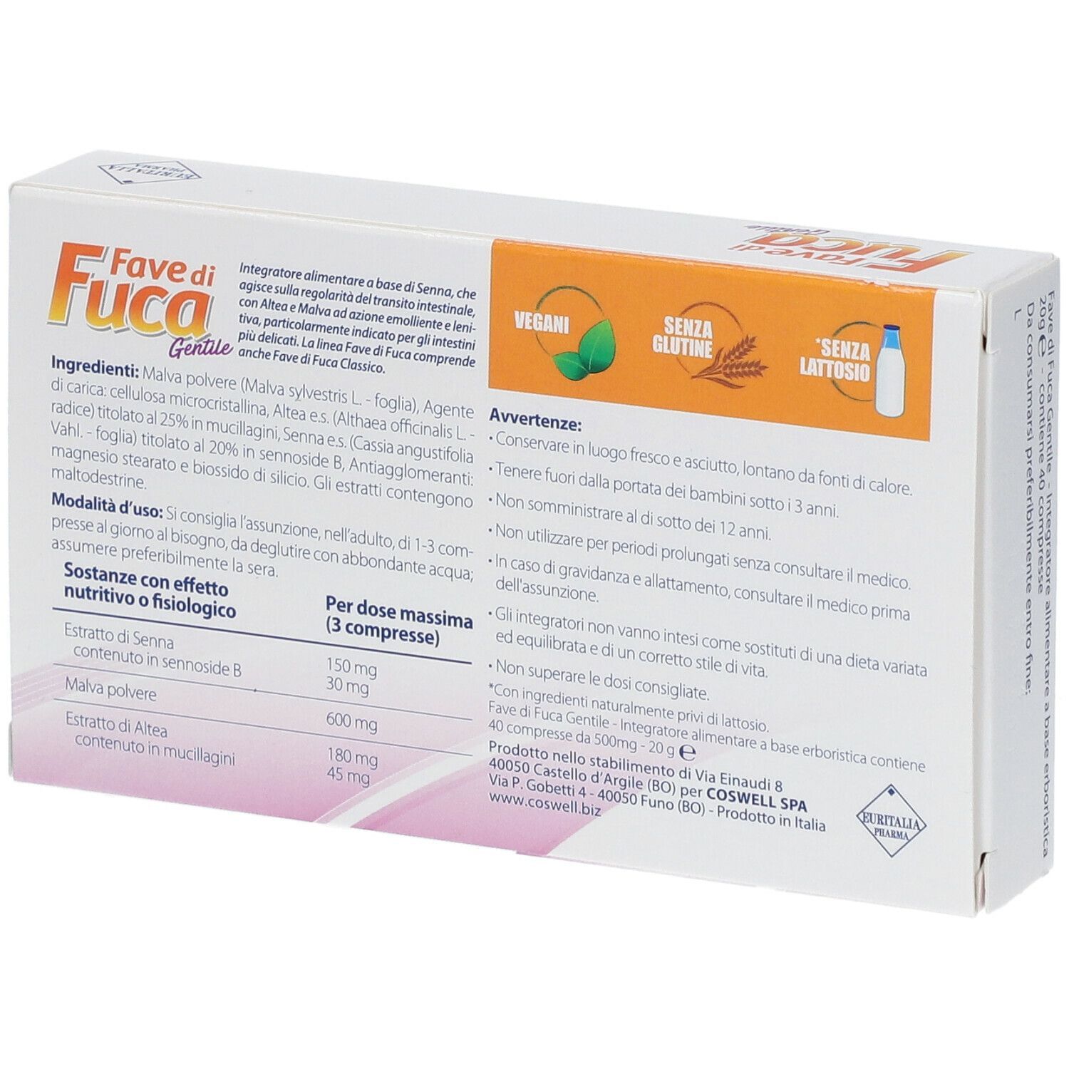 FAVE DI FUCA GENTILE 40 COMPRESSE