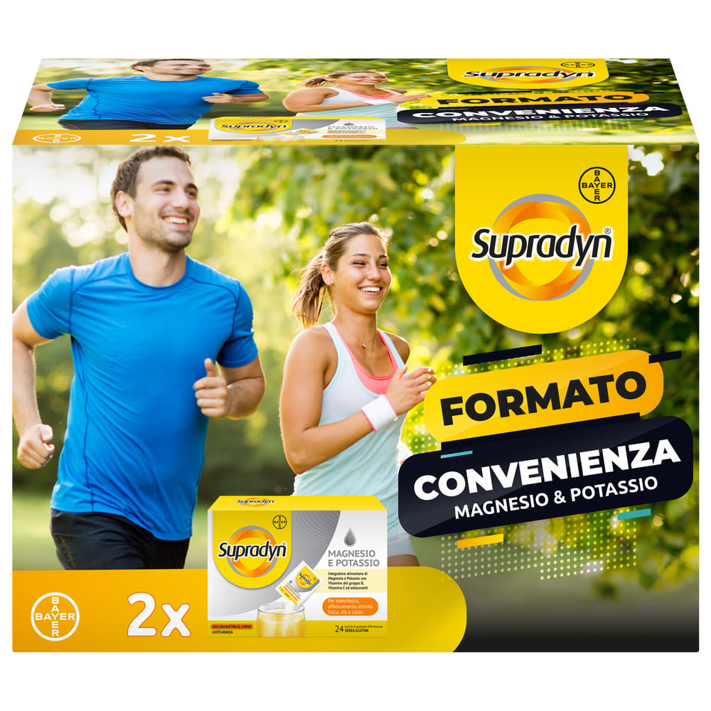 SUPRADYN MAGNESIO POTASSIO FORMATO CONVENIENZA | 24 BUSTINE + 24 BUSTINE