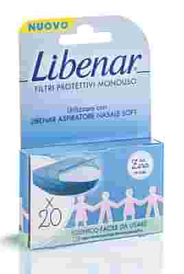 FILTRI PROTETTIVI MONOUSO LIBENAR PER ASPIRATORE NASALE SOFT 20 PEZZI