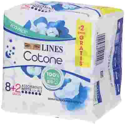 LINES COTONE BIO ULTRA NOTTE 10 PEZZI