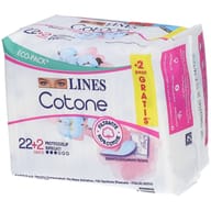 LINES COTONE BIO SALVASLIP RIPIEGATI 24 PEZZI
