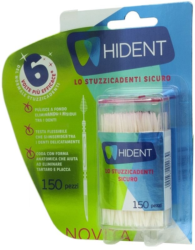 Hident Stuzzicadenti Monouso 150 Pezzi