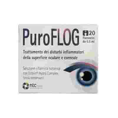 SOLUZIONE OFTALMICA ISOTONICA PUROFLOG CON ECTOIN HYDRO COMPLEX 20 FLACONCINI MONODOSE X 0,5 ML