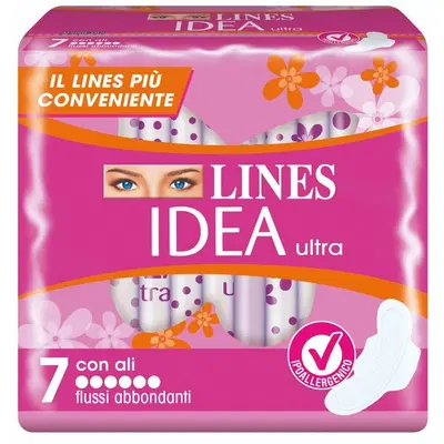 LINES IDEA ULTRA FLUSSI ABBONDANTI 7 PEZZI LINES IDEA ULTRA FLUSSI ABBONDANTI 7 PEZZI