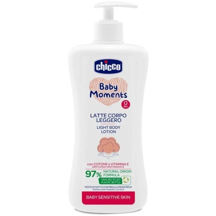 Chicco Baby Moments Latte Corpo Sensitive Leggero 500 Ml