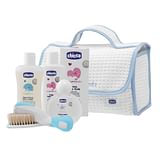 CHICCO BABY MOMENTS BEAUTY MANIGLIA AZZURRO BAGNO DELICATO CORPO-CAPELLI PELLI DELICATE 200 ML + CREMA CORPO PELLI DELICATE 200ML + ACQUA DI COLONIA BABY SMELL PELLI DELICATE 100ML