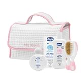 CHICCO BABY MOMENTS BEAUTY MANIGLIA ROSA BAGNO DELICATO CORPO-CAPELLI PELLI DELICATE 200 ML + CREMA CORPO PELLI DELICATE 200 ML + ACQUA DI COLONIA BABY SMELL PELLI DELICATE 100 ML
