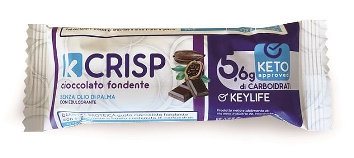 Keylife Kcrisp Cioccolato Fondente Barretta 35 G