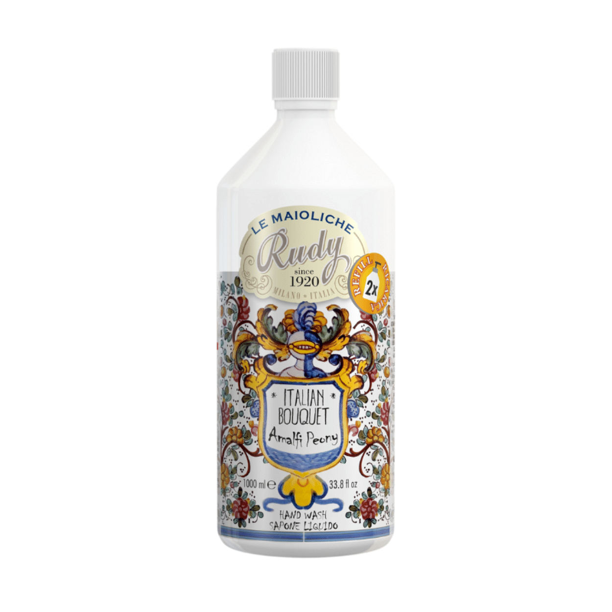 Maioliche Ricarica Sapone Amalfi Peony 1 L