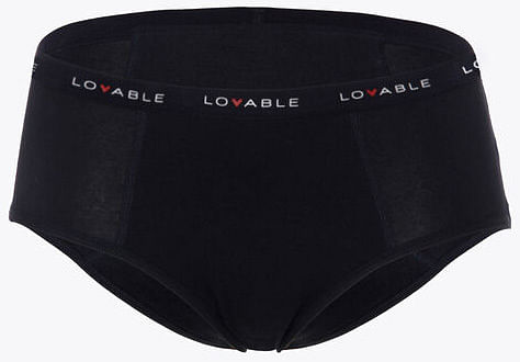 Lovable Period Panties Culotte Flusso Abbondante Nero Small