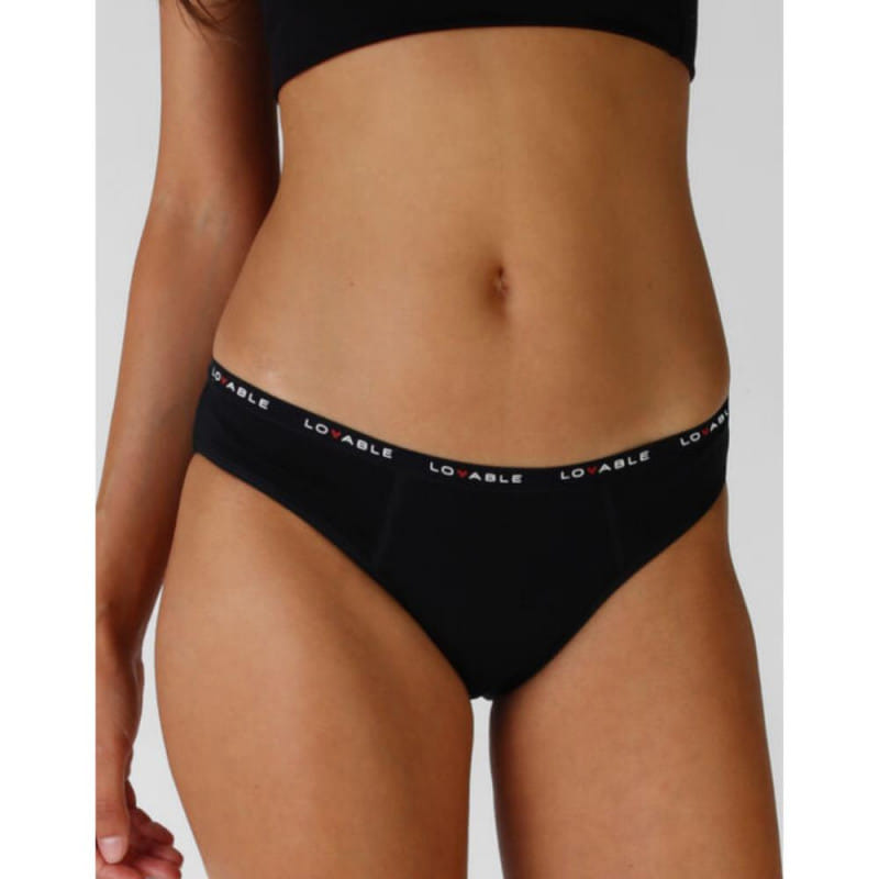 Lovable Period Panties Slip Flusso Abbondante Nero Extra Large